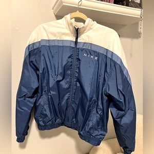 NIKE Windbreaker blue and white Vintage